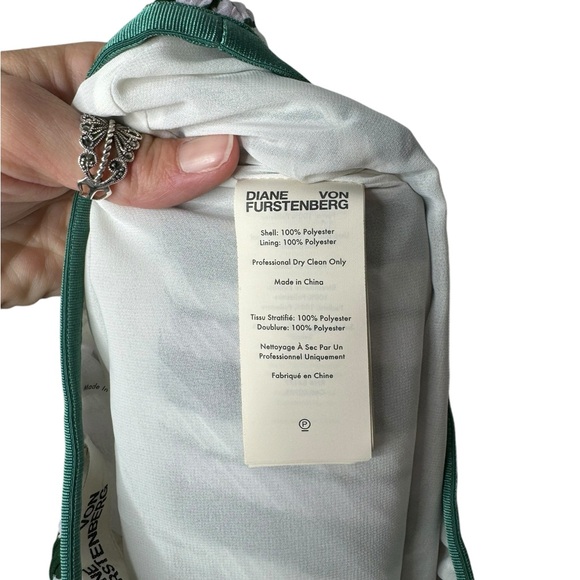 Diane Von Furstenberg | NWT Gwenyth Midi Skirt in Flag Stripe Lavender Fog XS - Picture 7 of 9